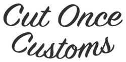 Cut Once Custom Fencing Logo
